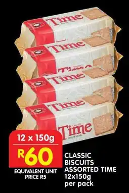 Shoprite CLASSIC BISCUITS ASSORTED TIME 12x150g per pack offer