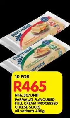 Shoprite PARMALAT FLAVOURED FULL CREAM PROCESSED CHEESE SLICES offer