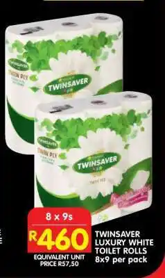 Shoprite TWINSAVER LUXURY WHITE TOILET ROLLS offer