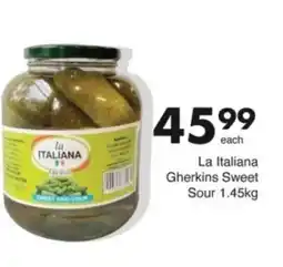 Save Hyper La Italiana Gherkins Sweet Sour offer