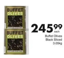 Save Hyper Buffet Olives Black Sliced offer