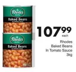 Save Hyper Rhodes Baked Beans In Tomato Sauce offer