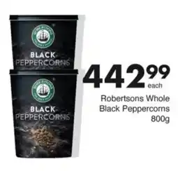 Save Hyper Robertsons Whole Black Peppercorns offer