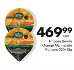 Save Hyper Rhodes Seville Orange Marmalade Portions offer