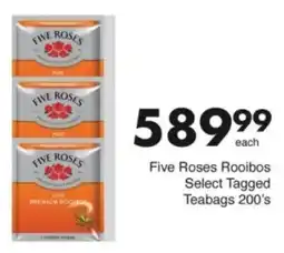 Save Hyper Five Roses Rooibos Select Tagged Teabags offer