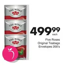 Save Hyper Five Roses Original Teabags Envelopes offer