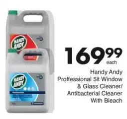 Handy Andy Proffessional Window & Glass Cleaner/ Antibacterial Cleaner With Bleach
