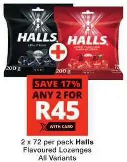 Halls Flavoured Lozenges All Variants