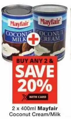 Checkers Mayfair Coconut Cream/ Milk offer