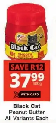 Checkers Black Cat Peanut Butter All Variants Each offer