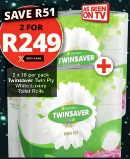 Checkers Twinsaver Twin Ply White Luxury Toilet Rolls offer