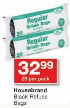 Checkers Housebrand Black Refuse Bags offer