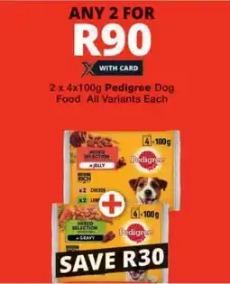 Checkers Pedigree Dog Food All Variants Each offer