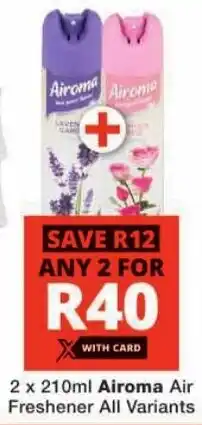 Checkers Airoma Air Freshener All Variants offer