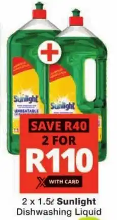 Checkers Sunlight Dishwashing Liquid offer