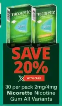 Nicorette Nicotine Gum All Variants