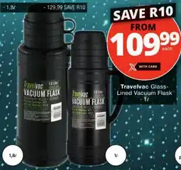 Checkers Travelvac Glass-Lined Vacuum Flask offer
