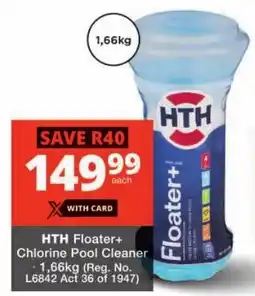 Checkers HTH Floater+ Chlorine Pool Cleaner offer