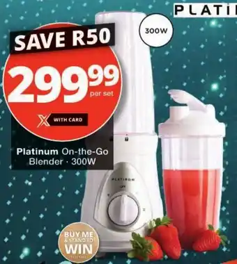 Checkers Platinum On-the-Go Blender offer