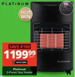 Checkers Platinum 3-Panel Gas Heater offer