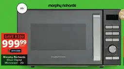 Checkers Morphy Richards Silver Digital Microwave offer
