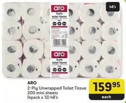 Makro ARO 2-Ply Unwrapped Toilet Tissue offer