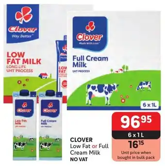 Makro CLOVER Low Fat or Full Cream Milk offer