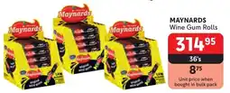 Makro MAYNARDS Wine Gum Rolls offer