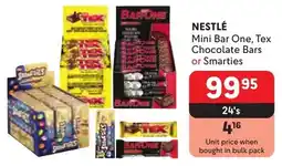 Makro NESTLÉ Mini Bar One, Tex Chocolate Bars or Smarties offer
