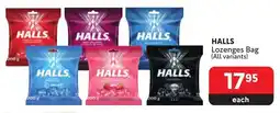 Makro HALLS Lozenges Bag offer