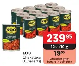 Makro KOO Chakalaka offer