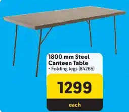 Makro Steel Canteen Table offer