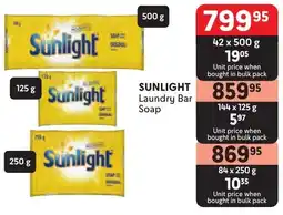 Makro SUNLIGHT Laundry Bar Soap offer