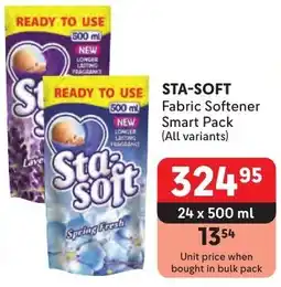 Makro STA-SOFT Fabric Softener Smart Pack offer