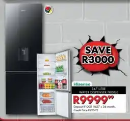 Beares Hisense water dispenser fridge offer