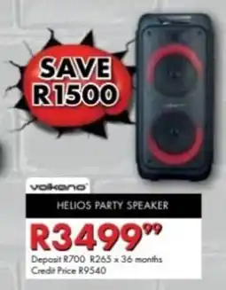 Beares Volkano helios party speaker offer