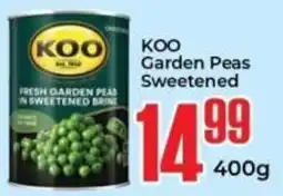 Elite Power Trade Cash & Carry KOO Garden Peas Sweetened offer