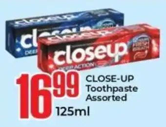 Elite Power Trade Cash & Carry CLOSE-UP Toothpaste Assorted offer