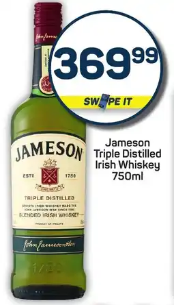 Pick n Pay Jameson Triple Distilled Irish Whiskey offer
