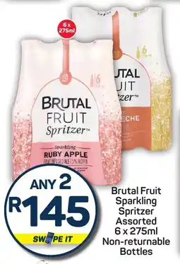 Pick n Pay Brutal Fruit Sparkling Spritzer Assorted Non-returnable Bottles offer