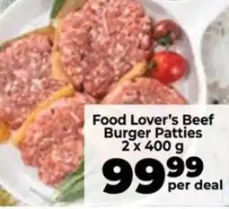 Food Lover's Market Food Lover's Beef Burger Patties offer