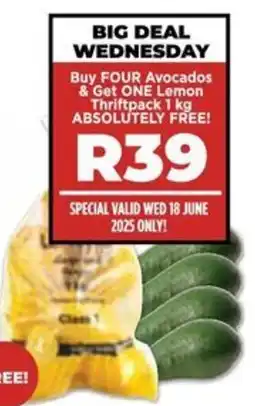 Food Lover's Market Buy Avocados & Get Lemon Thriftpack FREE offer