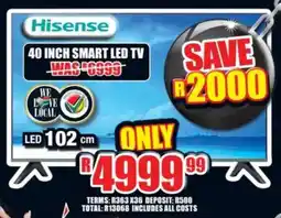 Lewis Hisense 40 inch smart led tv offer