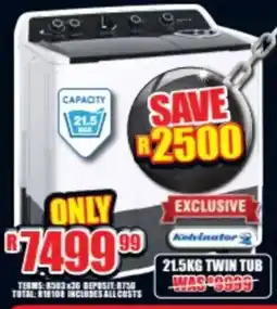 Lewis Kelvinator twin tub offer