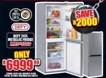 Lewis Defy metallic fridge offer