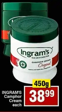 Choppies INGRAM'S Camphor Cream offer