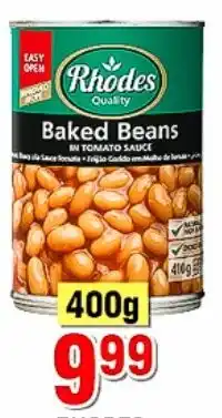 Choppies RHODES Baked Beans in T-Sauce offer