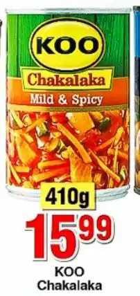 Choppies KOO Chakalaka offer