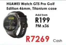 Chatz Connect HUAWEI Watch GT5 Pro Golf Edition 46mm, Titanium case offer