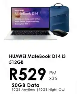 Chatz Connect HUAWEI MateBook D14 i3 512GB offer